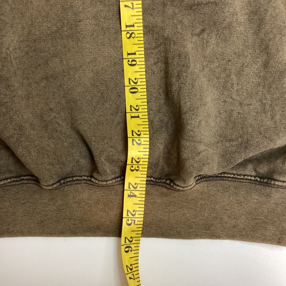 Harley Davidson Sweatshirt Lummus Asheville Brown Acid Wash Eagle Gene Small 108 - Picture 6 of 9